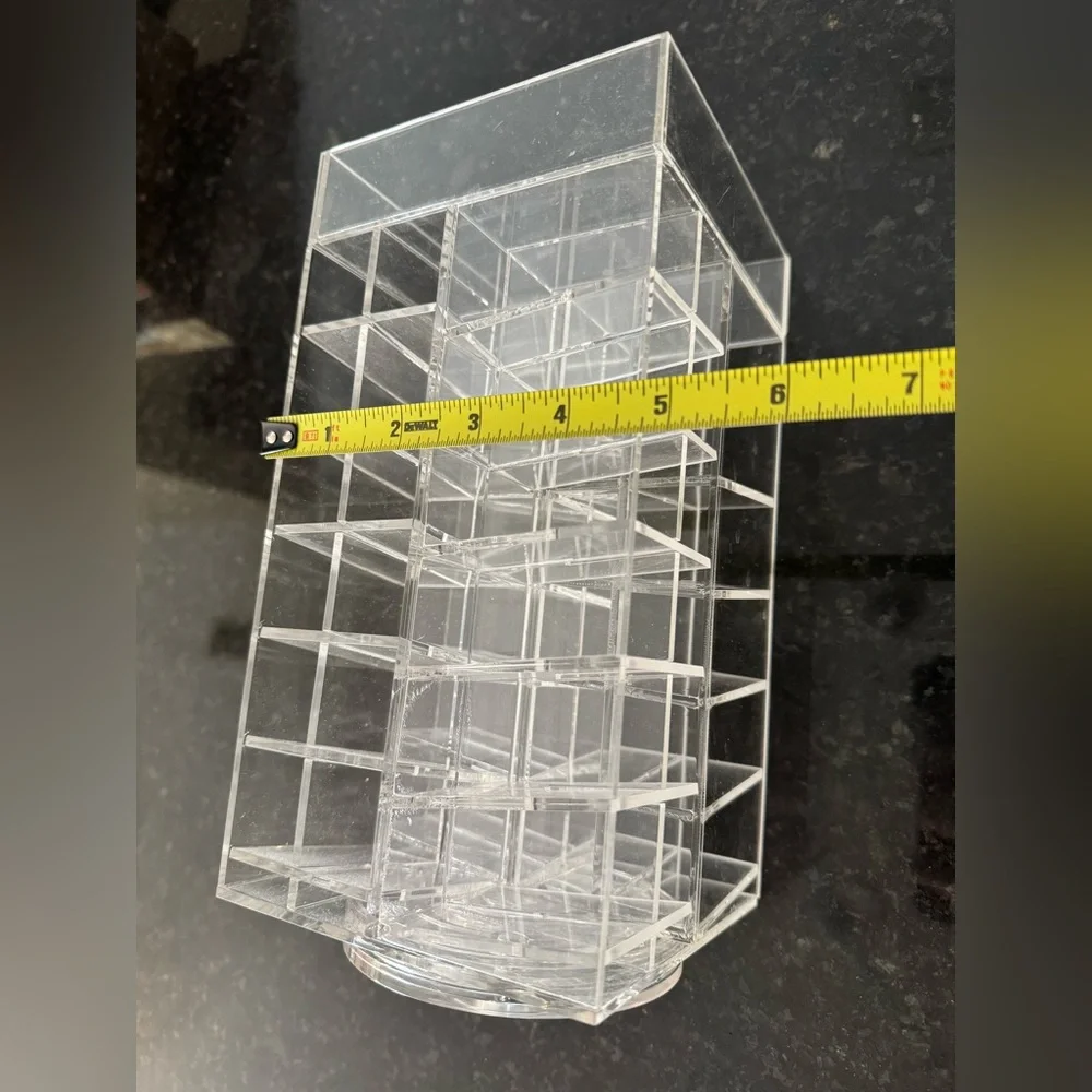 Clear Acrylic Lipstick/chapstick/makeup Rotating Organizer
